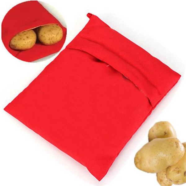 Mikrovågsugnspåse för potatis, 2-pack återanvändbara påsar för bakning i mikrovågsugn