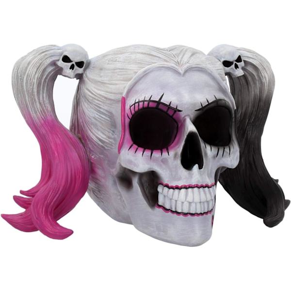 Nu Kunstig Resin Figur Skræmmende Lille Hvid Hovedskal Monster 17 cm En Størrelse