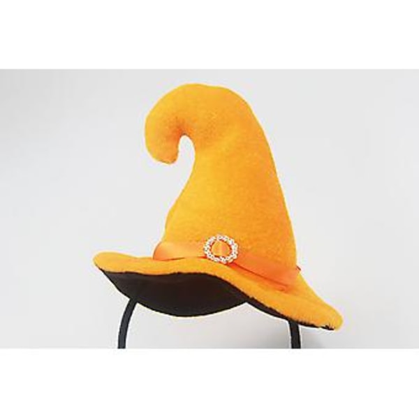 JUSCH 2-pack Halloween Maskeradklädsel Festliga Huvudbonader Skalle Pumpa Häxa Barn Hårband (Hårband med två hål för armbågshatt), WZ-1672R