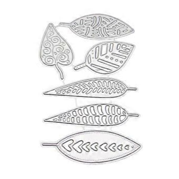 Blad Löv Metall Skärformar Schablon DIY Scrapbooking Album Stämpel Papper Kort E