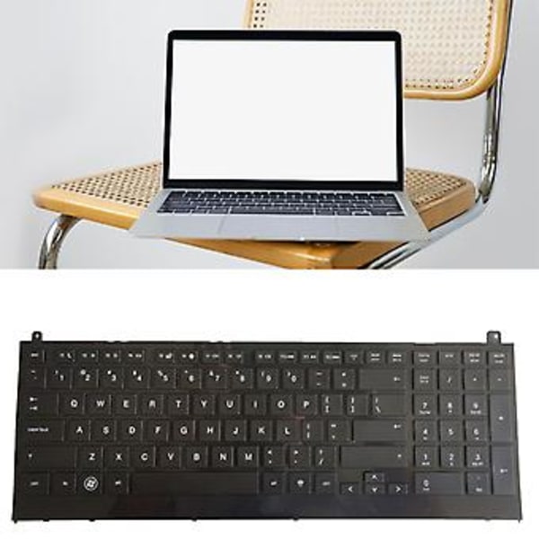 Englantilainen kannettavan tietokoneen näppäimistö HP probook 4520 4520S 4525S -malleille, musta kehys, US-asettelu