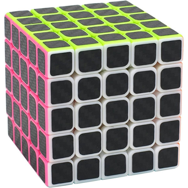 Jigsaw Cube 5x5x5 Ny Cube Karbonfiber Super Rask Klistremerke*