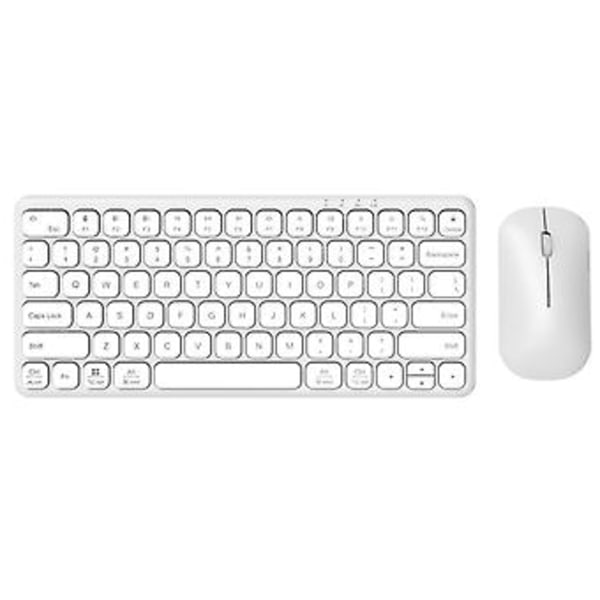 B087 2.4G Trådlöst Tangentbord och Mus Tangentbord Mus Set Vit