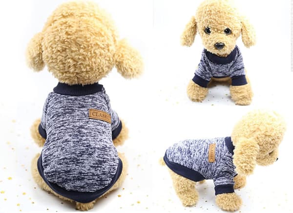 Hund- och katttröja, varma kläder för katter, p-kappa
