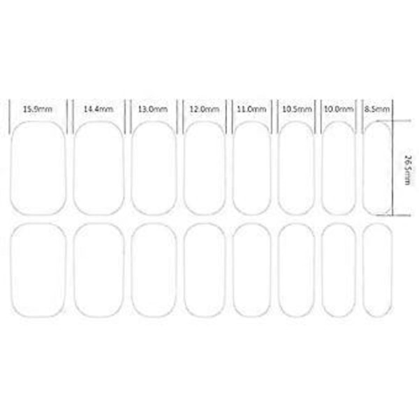 Nageldekaler Nagelstickers Enfärgad Enkel Användning Dekor DIY Hela Omslag Manikyr Tips Nagellacksremsor Nagelkonst för Hushåll (Hudrosa)