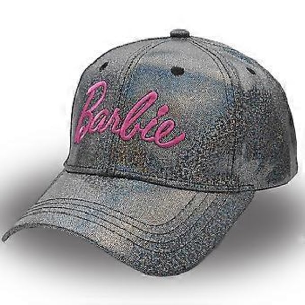 Dam & Flickor Barbie Laser Basebollkeps Sommar Höst Rosa Bokstav Broderad Justerbar Snapback Hatt (Svart)
