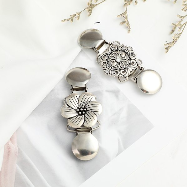 Sæt med 2 cardigan clips, cardigan clips til kvinder, vintage sweate