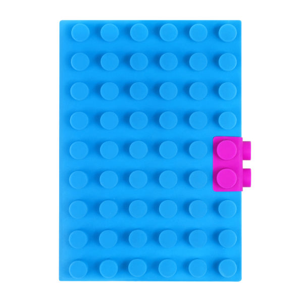 Barns resejournal (blå), A6-anteckningsbok, anteckningsblock med mjukt cover ,