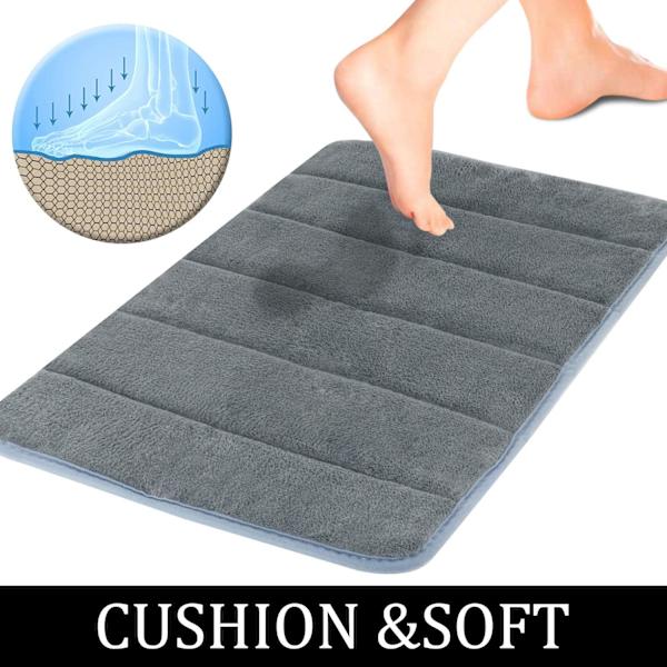 Mycket absorberande korallfleece mjuk baksida halkfri badrumsmatta (Gr