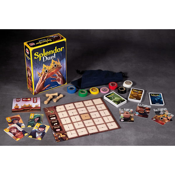 Space Cowboys, Splendor Duel, Brætspil, Kortspil, Alder 10 og opefter, 2 spillere, 30 minutter, Blå, Go