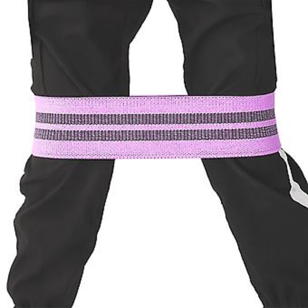 Unisex Halkskyddsband Loop Cirkel Gym Yoga Fitness Träning (Lila M)