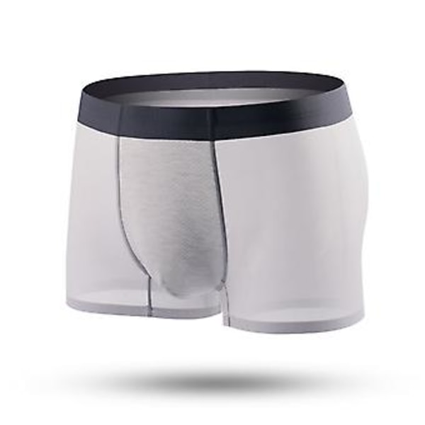 Uudet miesten alushousut, klassiset pehmeät hengittävät bokserit, silkkiset bokserit, terveelliset käyttää (XL vaaleanpunainen)