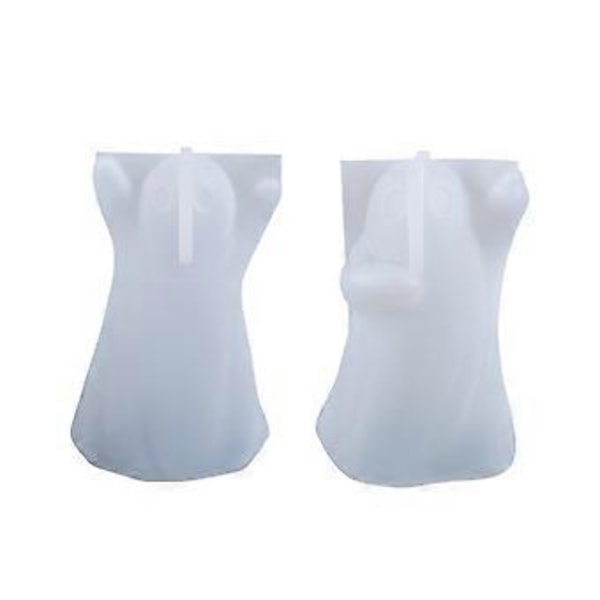 Epoxy Harpiksforme Silikonforme 3D Spøgelsesforme, Spøgelseslys Dekoration DIY Håndlavede Harpiksforme til Lysfremstilling, Hjemmedekoration