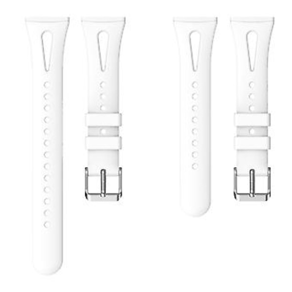 Til Fitbit Versa 3 / 4 Silikon Urrem S (Hvid)