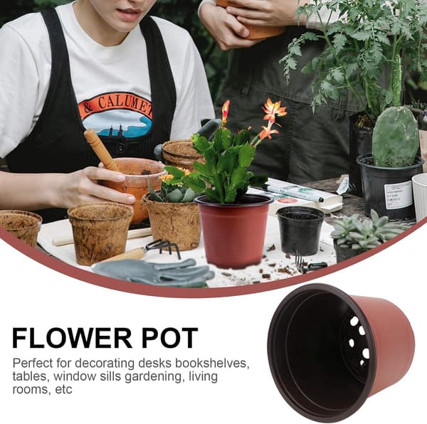 50-pack plastfröplantkrukor Blomkrukor Växtkrukor Plastflöde