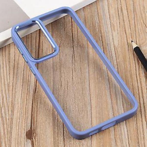 Klar akrylmyk TPU-etui for Samsung Galaxy S23 5G (Lilla)