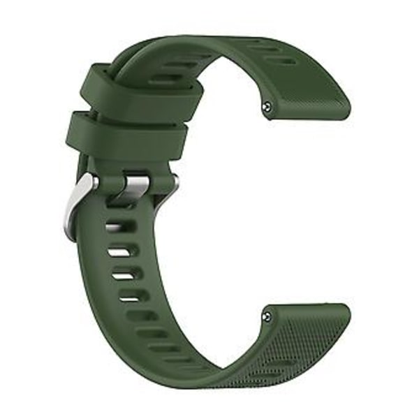 Til Garmin Forerunner 158 / 55 Twill Silikon Urrem (Olivengrøn)