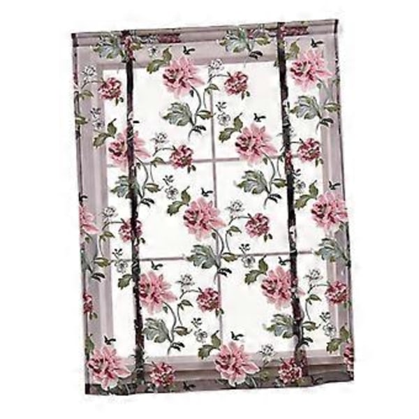 Pioni Kukka Violetti Roomalainen Verho Keittiön Ikkunaverhot 60 (120 x 120 cm)