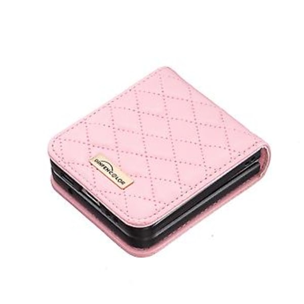 PU-puhelin Kotelo Samsung Galaxy Z Flip4:lle (Vaaleanpunainen)