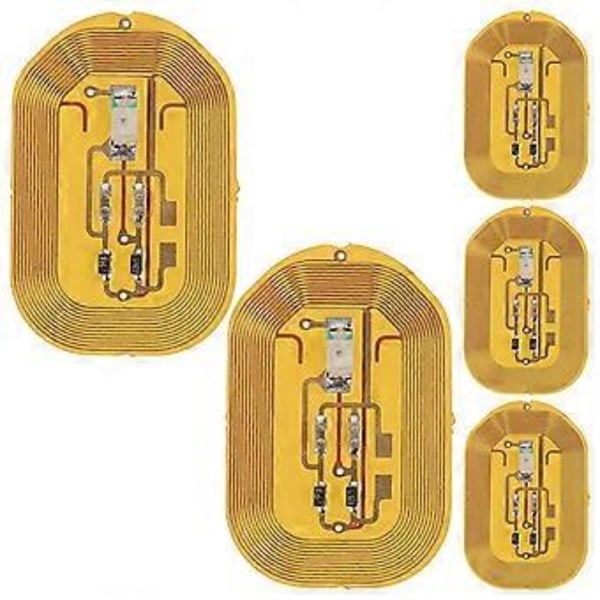 5 st Nagelstickers Nagelkonst Dekorationsstickers med NFC-sensor DIY Nagelkonststickers för Kvinnor
