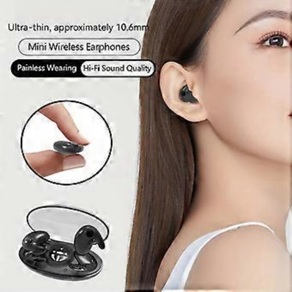 Sov Bluetooth headset trådlösa hörlurar benledning noninear ultralång batteritid dubbla stereohörlurar (färg)