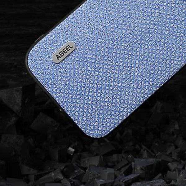 Diamond Black Edge Telefonfodral för iPhone 14 Plus (Blå)