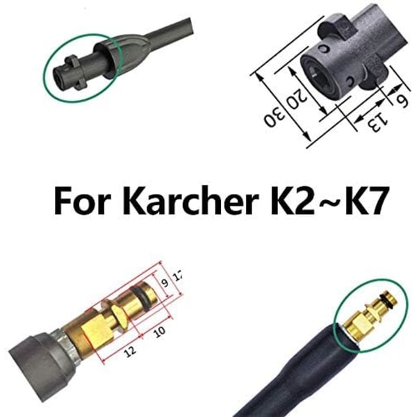Høytrykksutløser vask pistol for Karcher K2 K3 K4 K5 K6 K7 K?rc