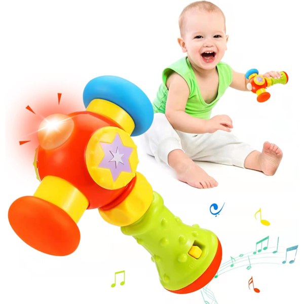 Baby Toys 6 9 12 18 Months Musical Lights Baby Hammer Toys for To