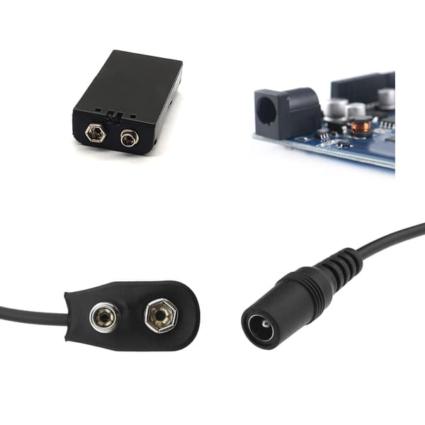 10 st DC 9V strömkablar för gitarr-effekter Kompatibla med de flesta gitarr-effekt-enheter DC-strömkabel