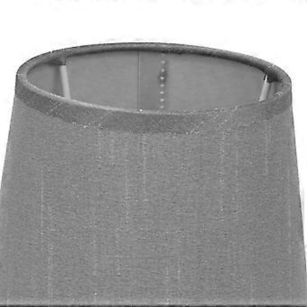 2 st. Inomhuslampskärm Europeisk Stil Tyglampskärm för E14 Ljuskrona Bordslampa Golvlampa PX150 Silvergrå