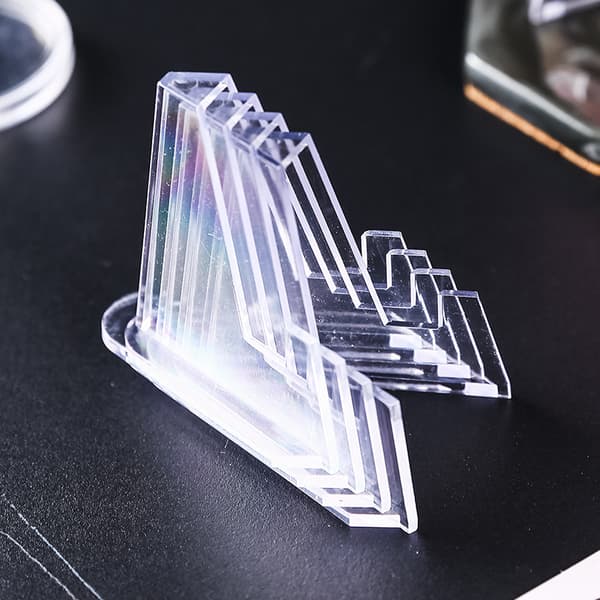 20 st Myntställ Display Stativ, Mini Clear Acrylic Staffli, Acry