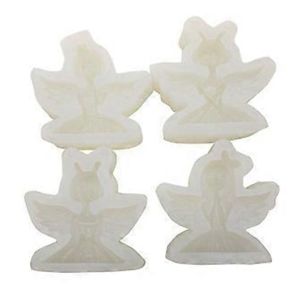 Vinge Engel Prinsesse Silikone Kageform Grøntsags Fudge Slikform Chokoladeblok Fransk Dessert Kagedekorationer (Style3)