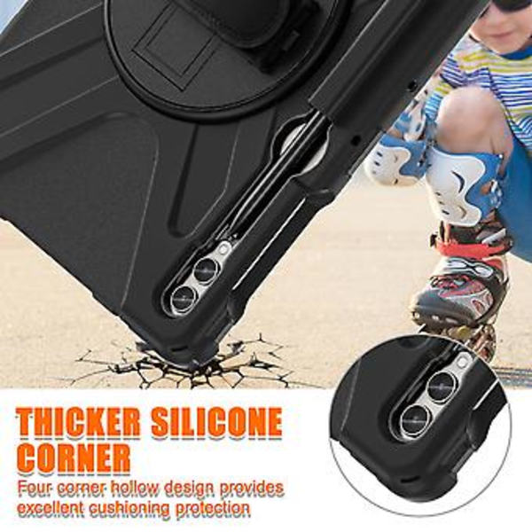 TPU + PC Tablettveske for Samsung Galaxy Tab S9+ / S8+
