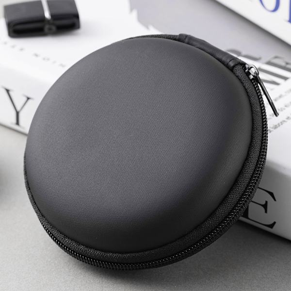 8 x 8 x 3,5 cm - Hörlursfodral Headset Hård Skyddande Väska - B
