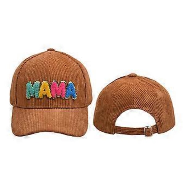 Unisex Klassisk Lågprofil Bomulls Baseballkeps Broderad Märkning Bokstav Mjuk Keps för Kvinnor Sommar (brun)