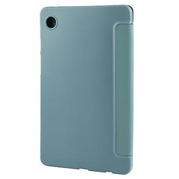 Tri-fold Läderfodral för Samsung Galaxy Tab A9 (Mörkgrön)