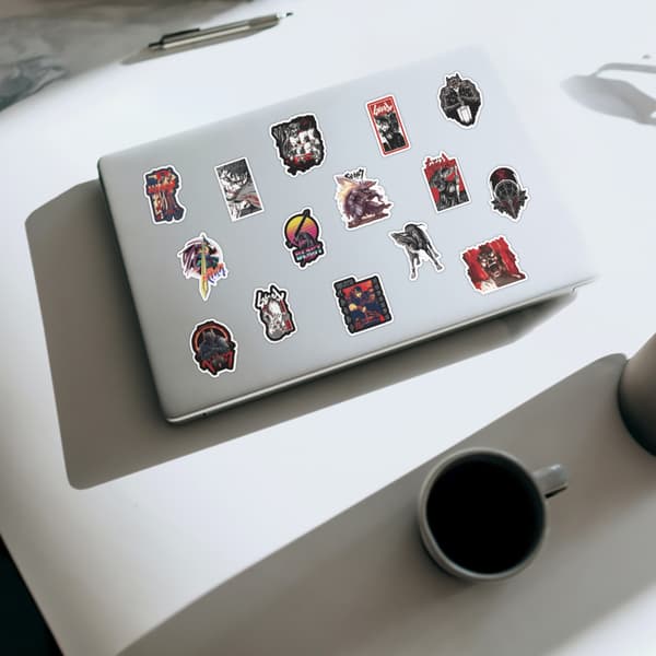 50 animerte klistremerker (stil 86)