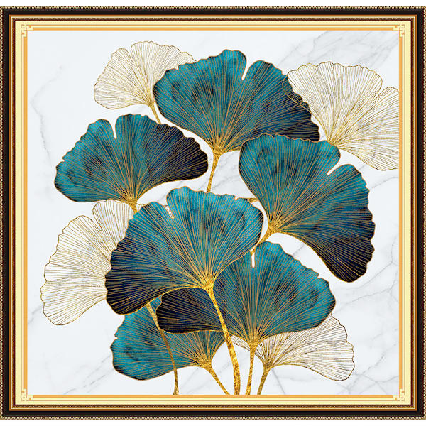 30 x 40 cm, Ginkgo biloba timanttimaalaus Broderie Diamant Pei