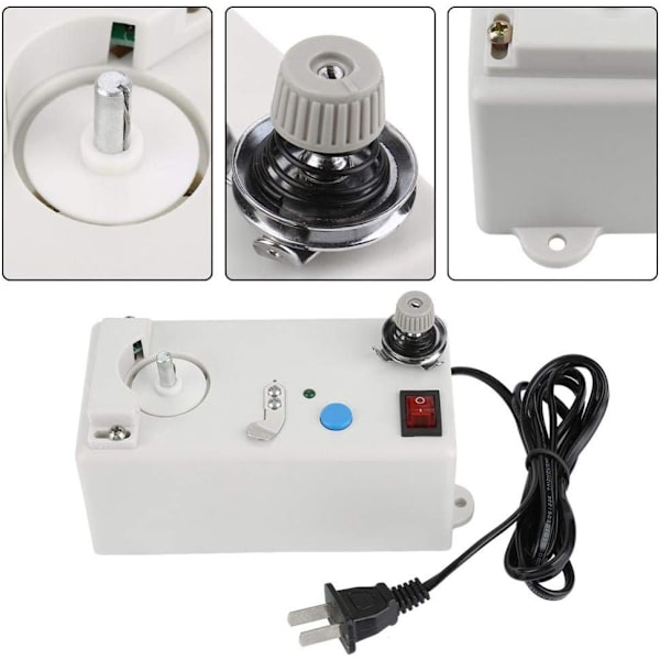 Elektrisk symaskinspoleupplindare (14x6,5x6 cm), intelligent automatisk arbetssymaskin elektronisk upplindare Compu