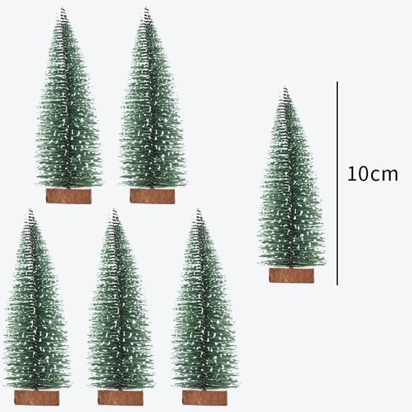 10 kpl Pieni joulukuusi, miniatyyri keinotekoinen joulukuusi,