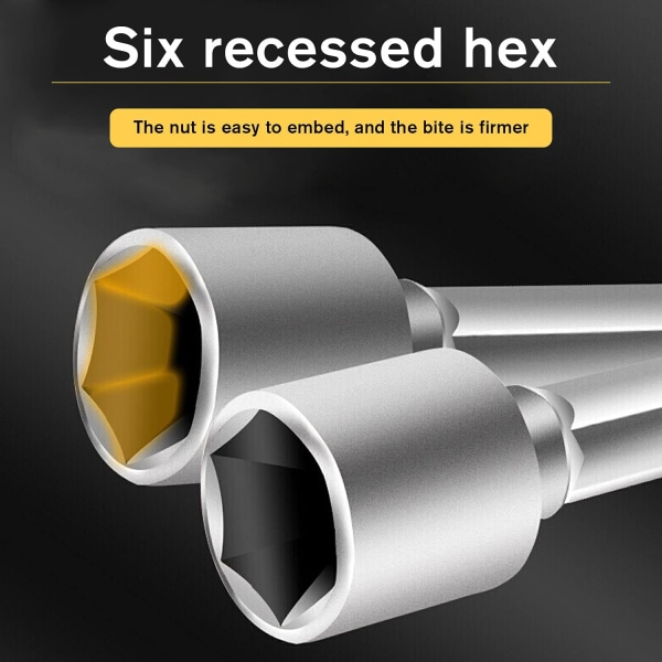 9 Socket Drill Bits 5-13mm Bit Socket Set for 1/4\" Hex Shank Dril