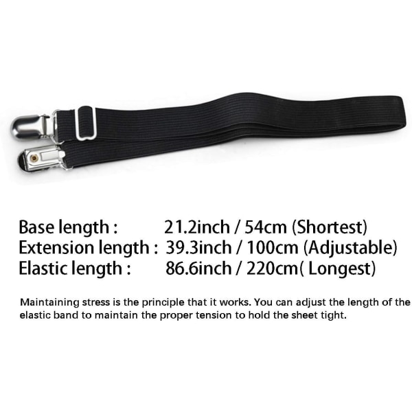 Utvidbar 54cm til 220cm Justerbar 4 Stykker Under Sofa, Madrass, Vær