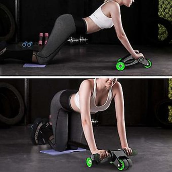 Abdominal Hjul, Abdominal Træningsudstyr, Abdominal Træningsrulle Med Tyk Knæpude, Stabil, Balance Og Effektivitet, Til Fitness