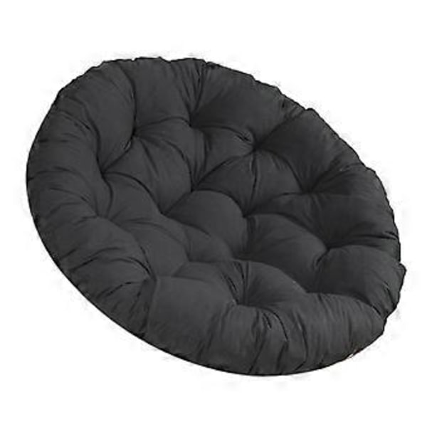 60x60cm Udendørs Hynder til Sæder Patio Hynde til Hængende Rattan Sæder (sort)