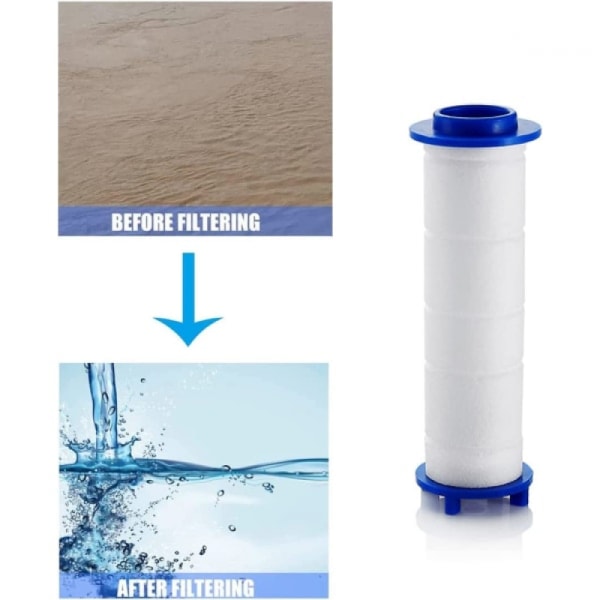 9,5 cm 8-pakke Pp bomullsfilter, Turbo dusjhode Fil