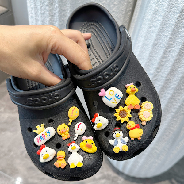 15 stk. Kom igjen and duck skotilbehør for Croc Charms for Teens Man