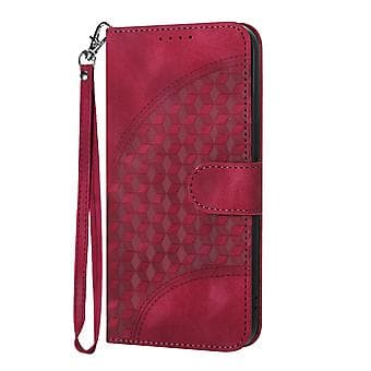 Elefant-præget PU-etui til Samsung Galaxy Z Fold5 5G (Roserød)