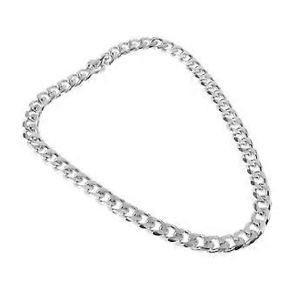 Metal Italiensk Cubansk Kantstens Kæde Halskæde Mænd Kvinder Kæde Lagdeling Halskæde Choker (2.3cm)