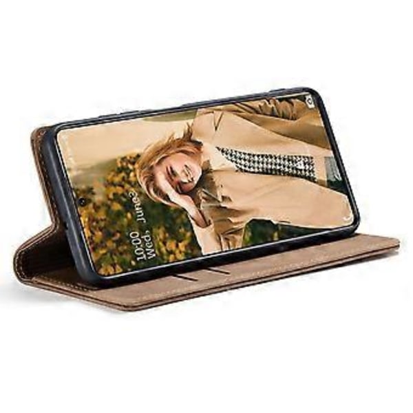 CASEME 013 Series Flip Wallet Läder Telefonfodral för Samsung Galaxy A71 (Stil D)