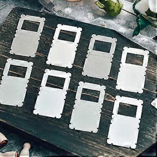 Store og små hilsen-kort metallstans for scrapbooking